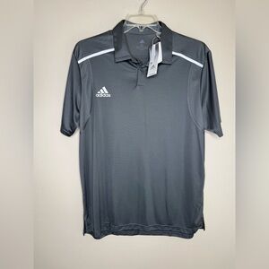 NWT Adidas Dark Gray Short Sleeve Polo Shirt Recycled Size XL